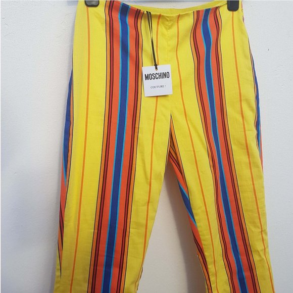 NWT Pants size 10 by MOSCHINO COUTURE Cotton - Picture 2 of 6